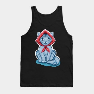 Babushcat Cute Russian Cat Pun Tank Top